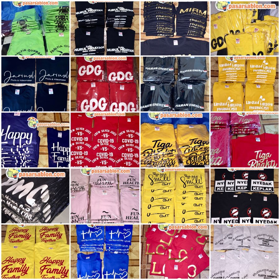 Jasa Sablon Kaos Partai
